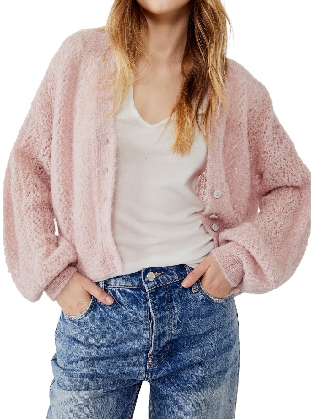 NWT❤️Free People Ameila Alpaca Cardigan szL
